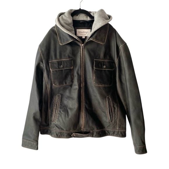 Vintage Leather Other - Vintage Leather Biker jacket Black SZ. L  NWOT